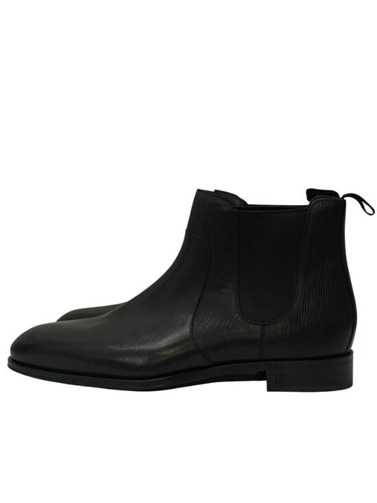 Louis Vuitton Epi Side Gore Boots Chelsea Short Black  display picture 1
